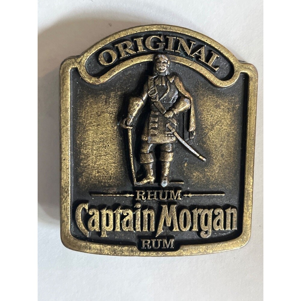Original Captain Morgan Rum RHUM Brass Belt Buckle